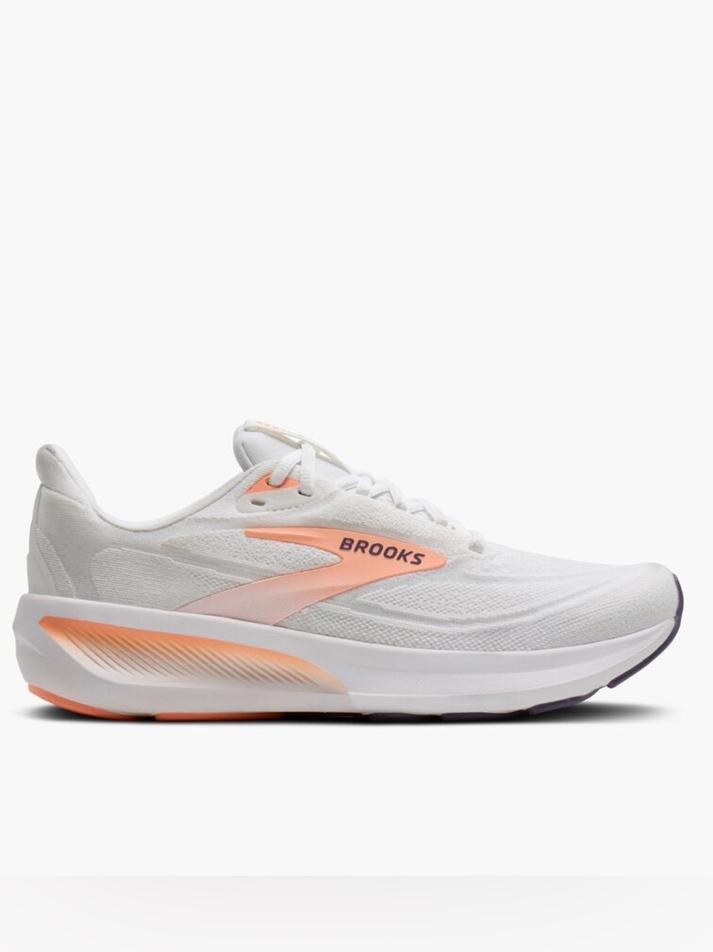 NEW Brooks Revel 9 White Cyber Peach Purple Women’s Running Walking Shoe Size 8 - Picture 2 of 10